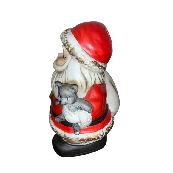 HOMCO Vintage Christmas Santa Claus Ceramic Coin Bank 5407 - Picture 3 of 8